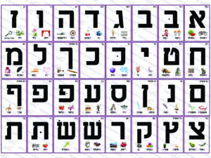 אותיות א' ב' + מוצגים