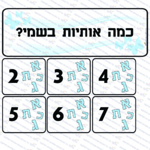 לוח מי בא לגן יום המשפחה