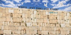 שמשונית יום ירושלים "הכותל המערבי" עם כיתוב